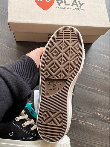 38 Beden siyah Renk Converse Comme des garcons