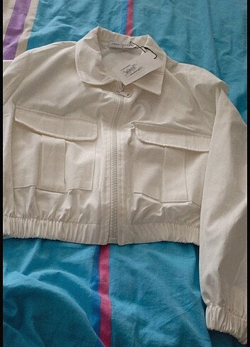 Crop ceket