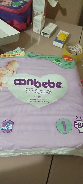 Can bebe yeni doğan göbek bag oyuntulu 1 buçuk paket sıfır sadec