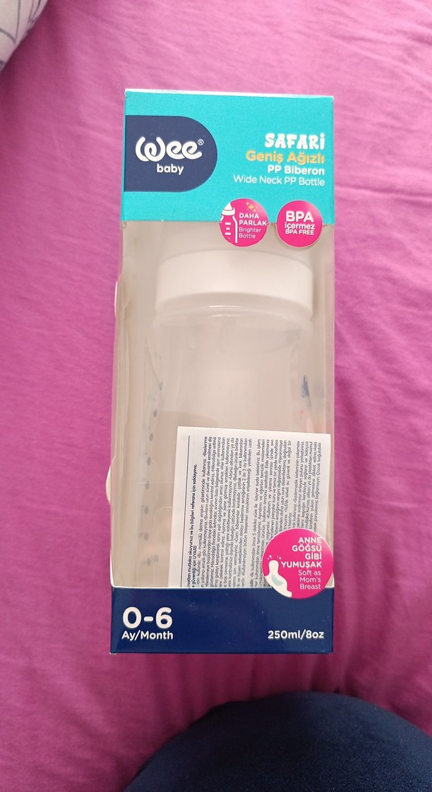 Wee Baby Safari Geniş Ağızlı Biberon 250ml - Görsel 2