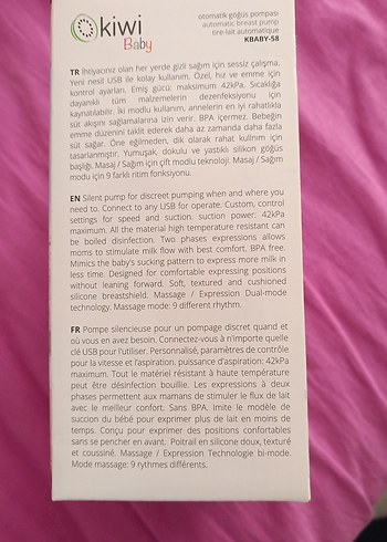 Pastel Mavi Otomatik Göğüs Pompası - Görsel 3