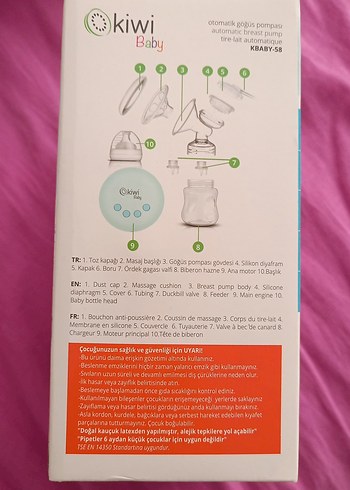 Pastel Mavi Otomatik Göğüs Pompası - Görsel 2