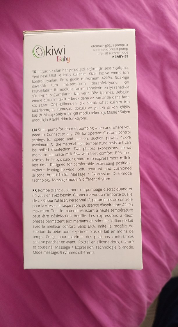 Pastel Mavi Otomatik Göğüs Pompası - Görsel 3