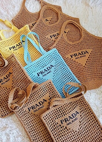 Prada model el örgüsü çanta