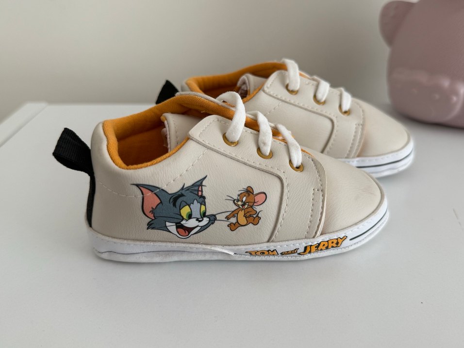 Tom ve Jerry Desenli Bebek İlk Adım Ayakkabısı - Görsel 2