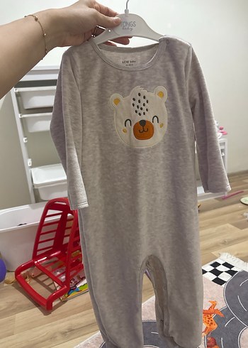 Lcwaikiki Gri Uzun Kollu Örme Bebek Tulum - Görsel 5