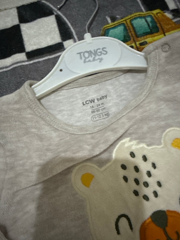 Lcwaikiki Gri Uzun Kollu Örme Bebek Tulum - Görsel 2