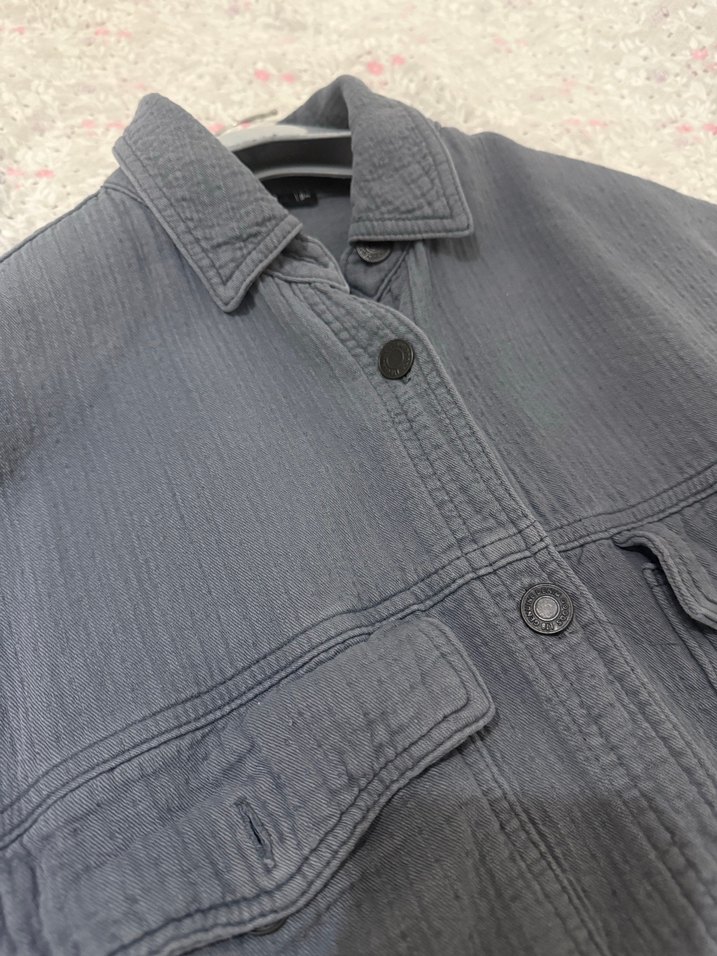 LTB Gri Keten Düğmeli Kadın Gömlek - Görsel 5