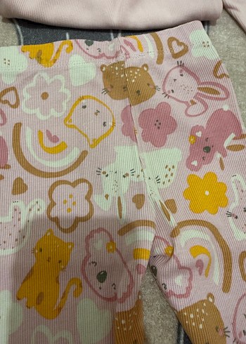 Hellobaby Pembe Fırfırlı Uzun Kollu Bebek Kız Takımı - Görsel 6