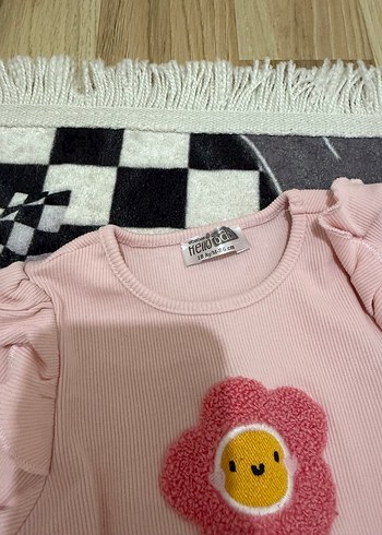 Hellobaby Pembe Fırfırlı Uzun Kollu Bebek Kız Takımı - Görsel 4