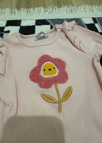 Hellobaby Pembe Fırfırlı Uzun Kollu Bebek Kız Takımı - Görsel 5