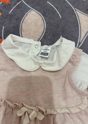 Uzun Kollu Örme Kız Bebek Elbise - Görsel 3