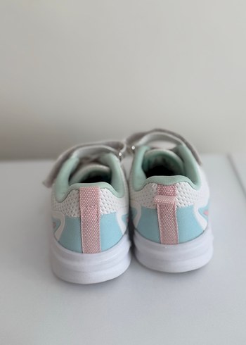 Kinetik Kız Çocuk Beyaz Bağcıklı Cırtlı Spor Ayakkabı - Görsel 3