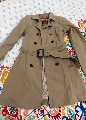 LTB Bej Kemerli Midi Trençkot - Görsel 7