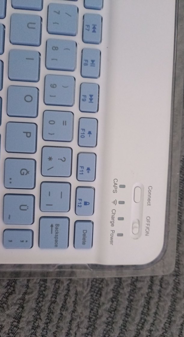 Inca Mavi Kablosuz Klavye ve şarj kablosu - Görsel 5