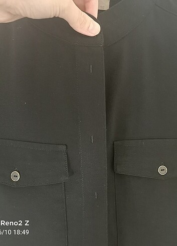 Tabuu Cepli siyah,saklı düğmeli elbise/tunik yv