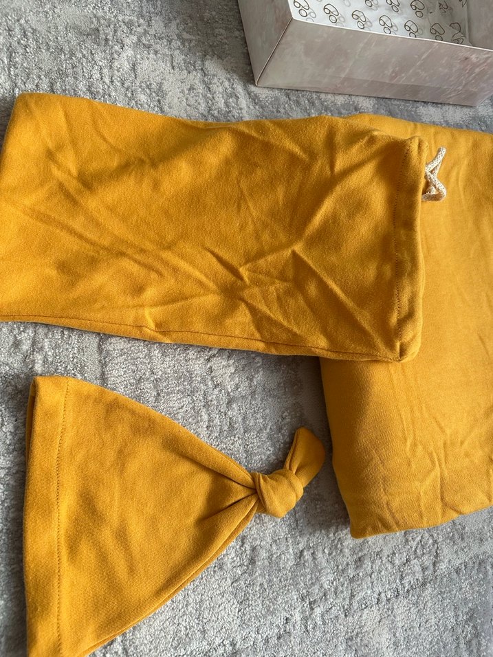 Hardal Sarı Bebek Taşıma Slingi - Görsel 3