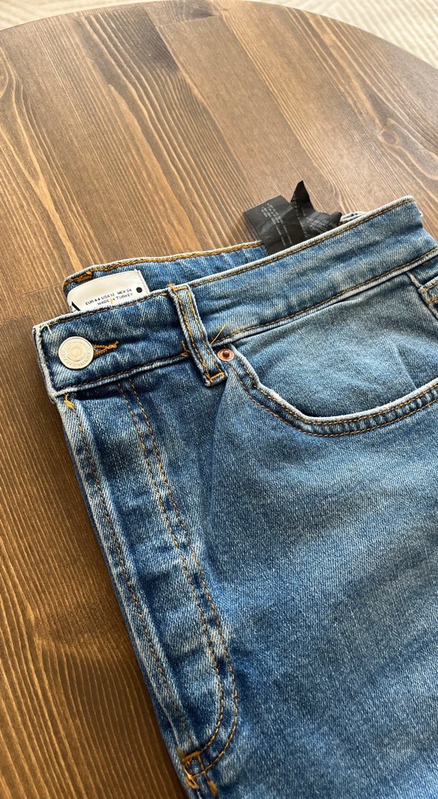 Kadın Mavi Regular Fit Denim Jean - Görsel 2