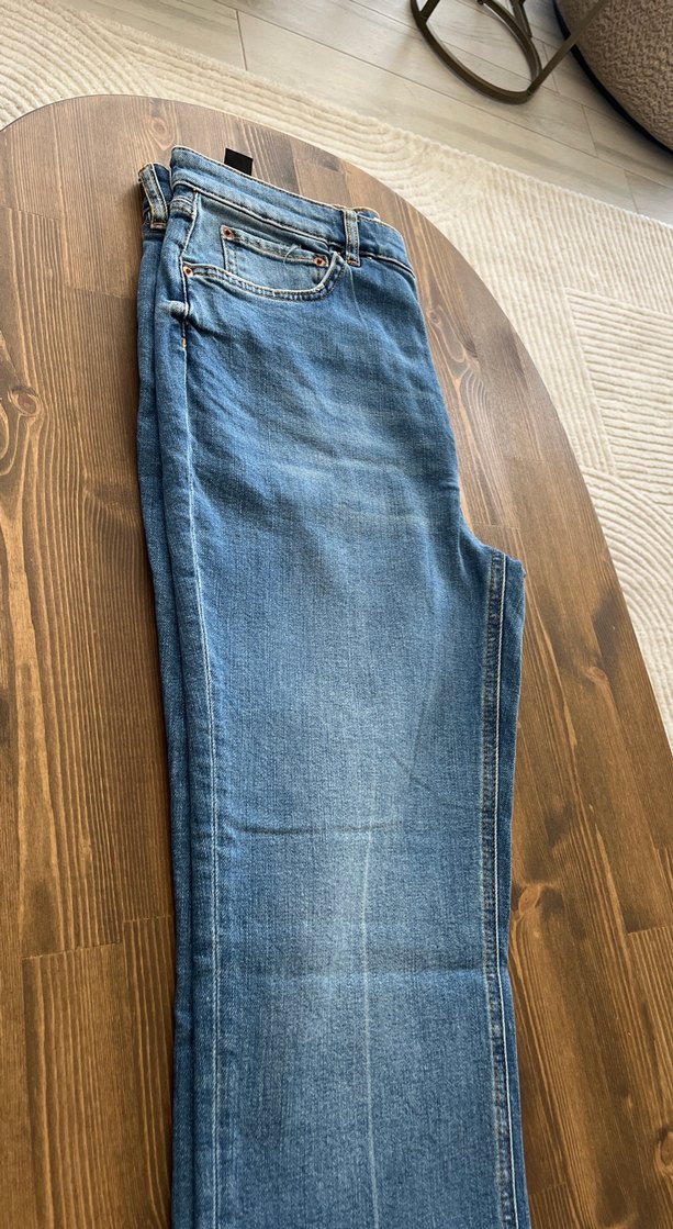 Kadın Mavi Regular Fit Denim Jean - Görsel 5