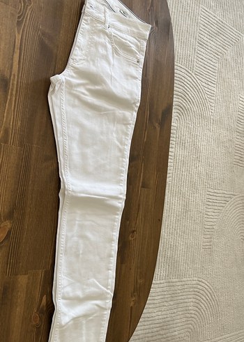 Beyaz Regular Fit Kadın Kot Pantolon - Görsel 2