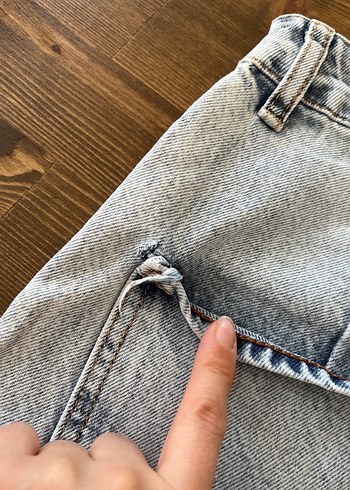 mavi  Kadın Bol Kesim Midi Denim - Görsel 7