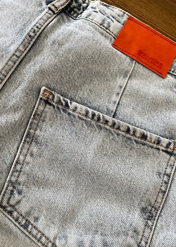 mavi  Kadın Bol Kesim Midi Denim - Görsel 8