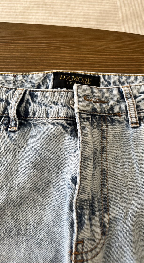 mavi  Kadın Bol Kesim Midi Denim - Görsel 2