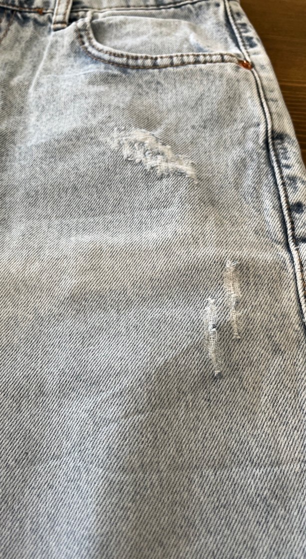 mavi  Kadın Bol Kesim Midi Denim - Görsel 4