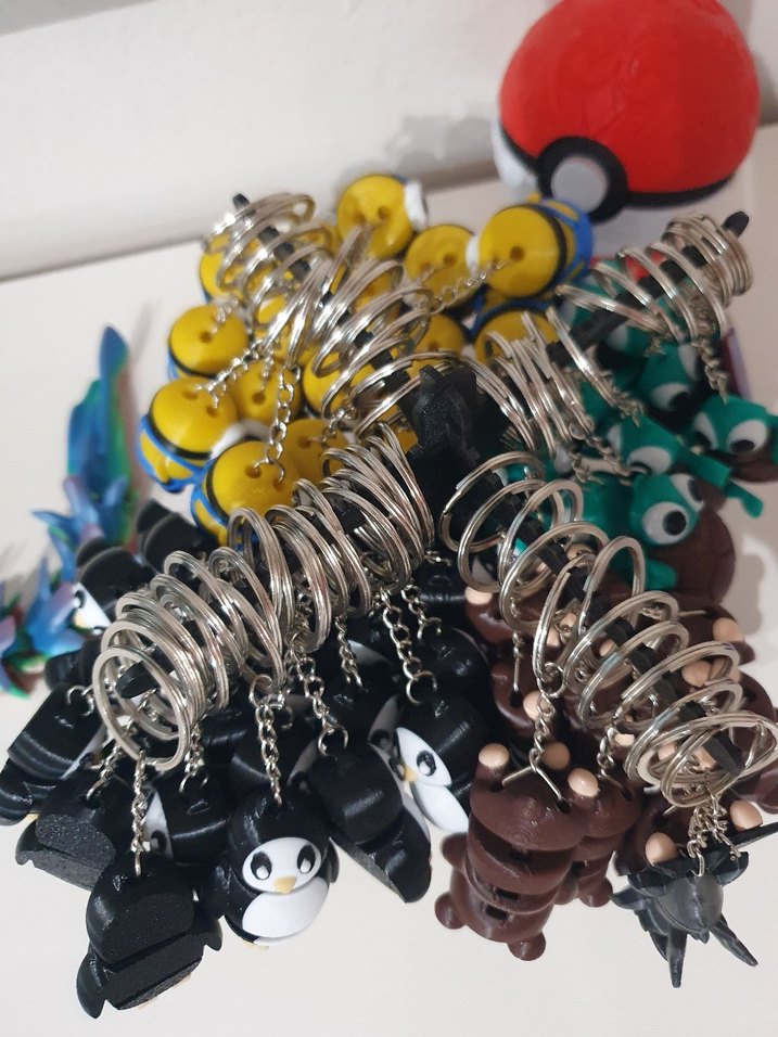 Renkli Hayvan Figürlü Anahtarlık Seti - Görsel 3