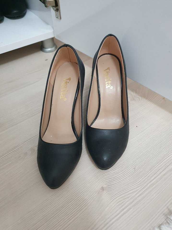 Siyah Modern Klasik Kadın Topuklu Ayakkabı - Görsel 3