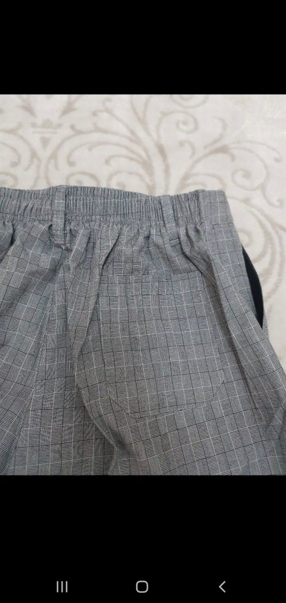 Gri Pilili Kadın Kumaş Pantolon - Görsel 4