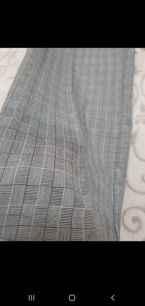 Gri Pilili Kadın Kumaş Pantolon - Görsel 3