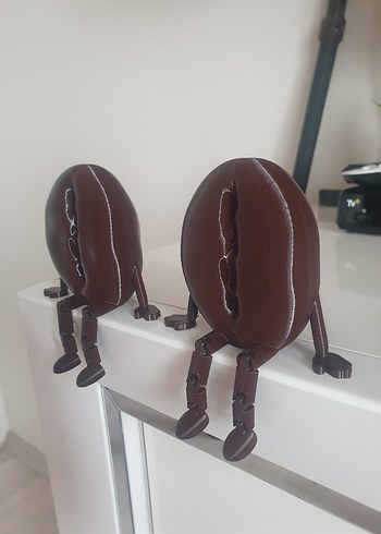 Kahverengi Kahve Çekirdeği Figürleri - Görsel 2