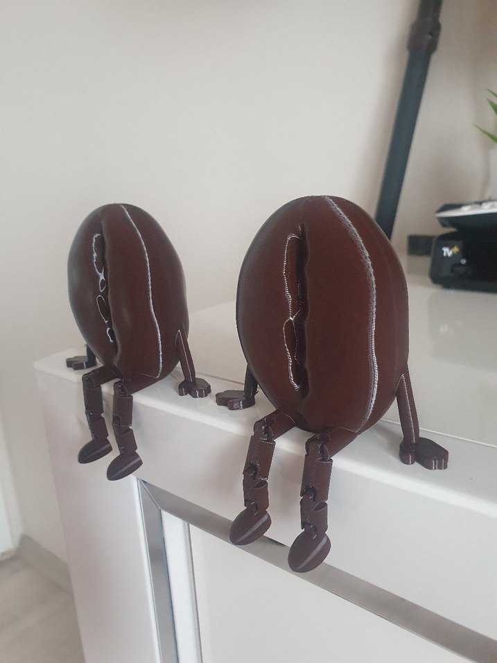 Kahverengi Kahve Çekirdeği Figürleri - Görsel 2