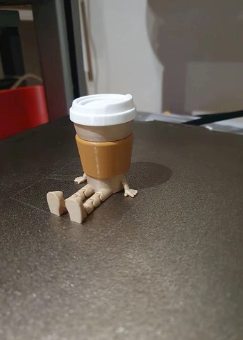 Bej Renkli Oturan Figürin - Görsel 3