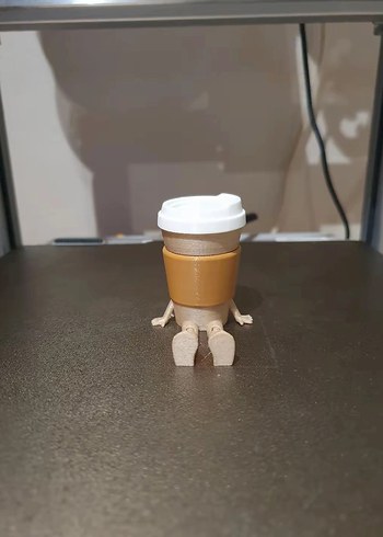 Bej Renkli Oturan Figürin - Görsel 4