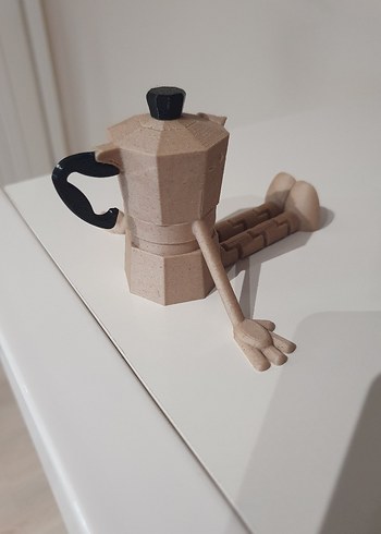 Bej Renkli Moka Pot Kahve Makinesi aksesuar - Görsel 3