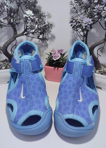 28 Beden mavi Renk Unisex Kaymaz Taban Nike Sandalet