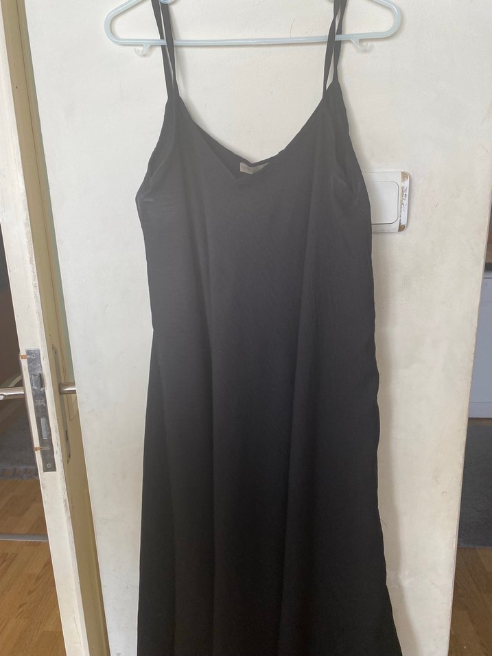 Siyah Uzun  Rahat Elbise - Görsel 2