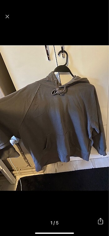 m Beden h&m gri sweatshirt
