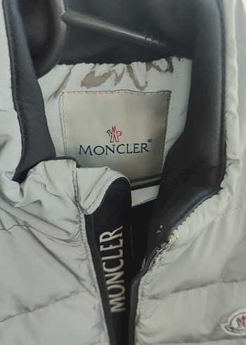 Moncler Moncler Gri Fermuarlı Erkek Yelek
