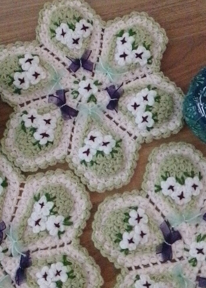 Çiçek sepeti banyo lifi  - Görsel 2