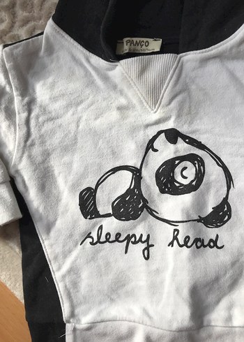 Erkek Çocuk Kapüşonlu Sweatshirt Beyaz - Görsel 3