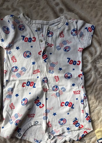 Bebek Erkek Kısa Kollu Pamuklu Body - Görsel 3