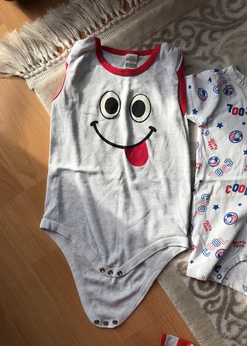 Bebek Erkek Kısa Kollu Pamuklu Body - Görsel 2