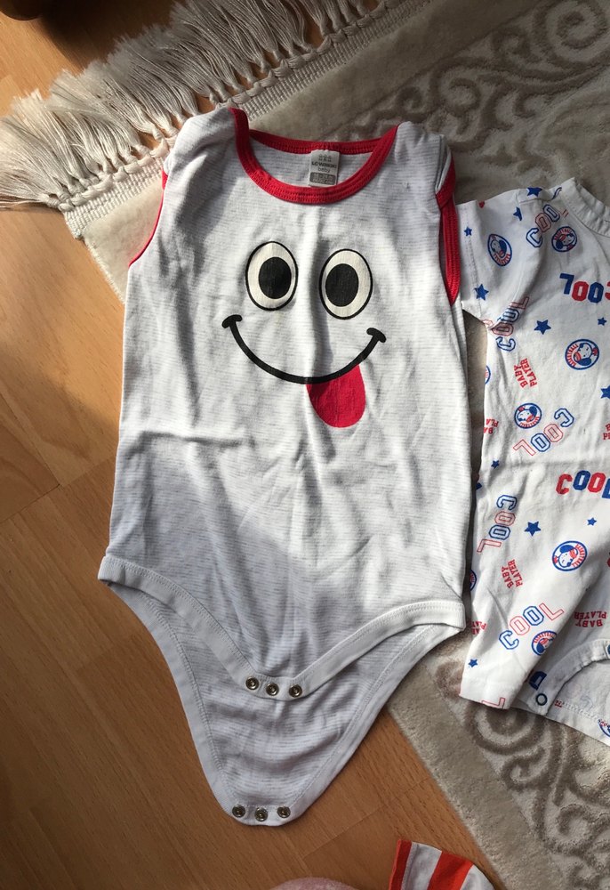 Bebek Erkek Kısa Kollu Pamuklu Body - Görsel 2