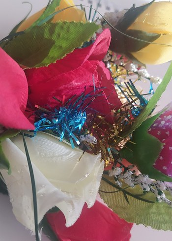 Beyaz ve Mavi Kuğu Figürlü  yapay çiçek hepsinin fiyatı - Görsel 3