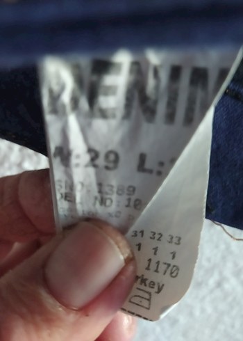 Kadın Lacivert Midi Kot Pantolon - Görsel 2