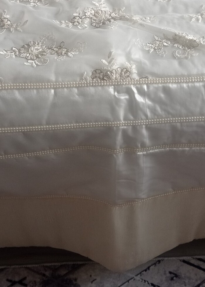 Yatak örtüsü abiyesi yeni hiç kullanılmamış  - Görsel 3