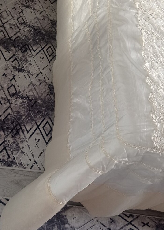 Yatak örtüsü abiyesi yeni hiç kullanılmamış  - Görsel 4